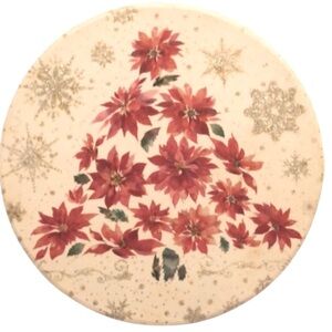 CHRISTMAS STORAGE/GIFT BOX • ROUND • 7.25” x 3”